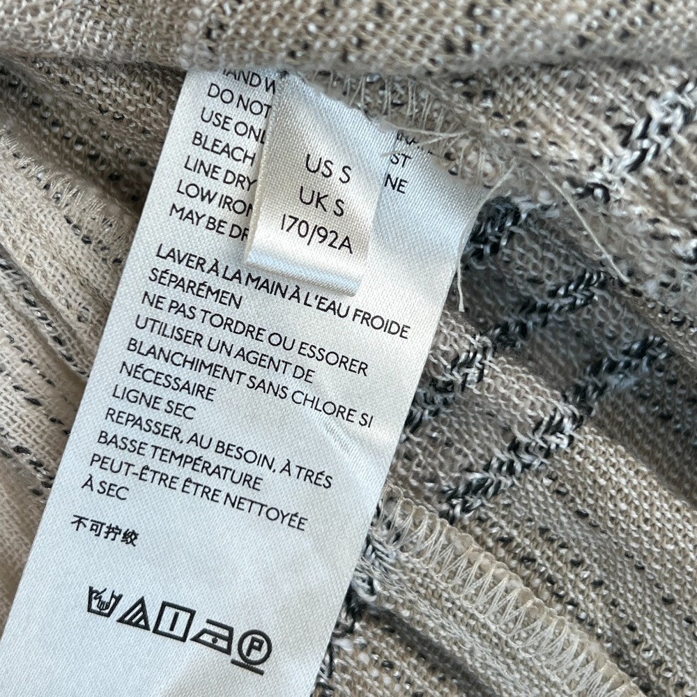 Free People All Lined Up Women's Sz S Mini Dress Striped Open Tie Back $148 - Picture 11 of 13